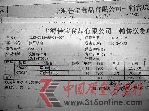 上海佳寶食品有限公司部分產(chǎn)品銷(xiāo)往和平飯店的送貨單。 上海佳寶食品有限公司部分產(chǎn)品銷(xiāo)往和平飯店的送貨單。